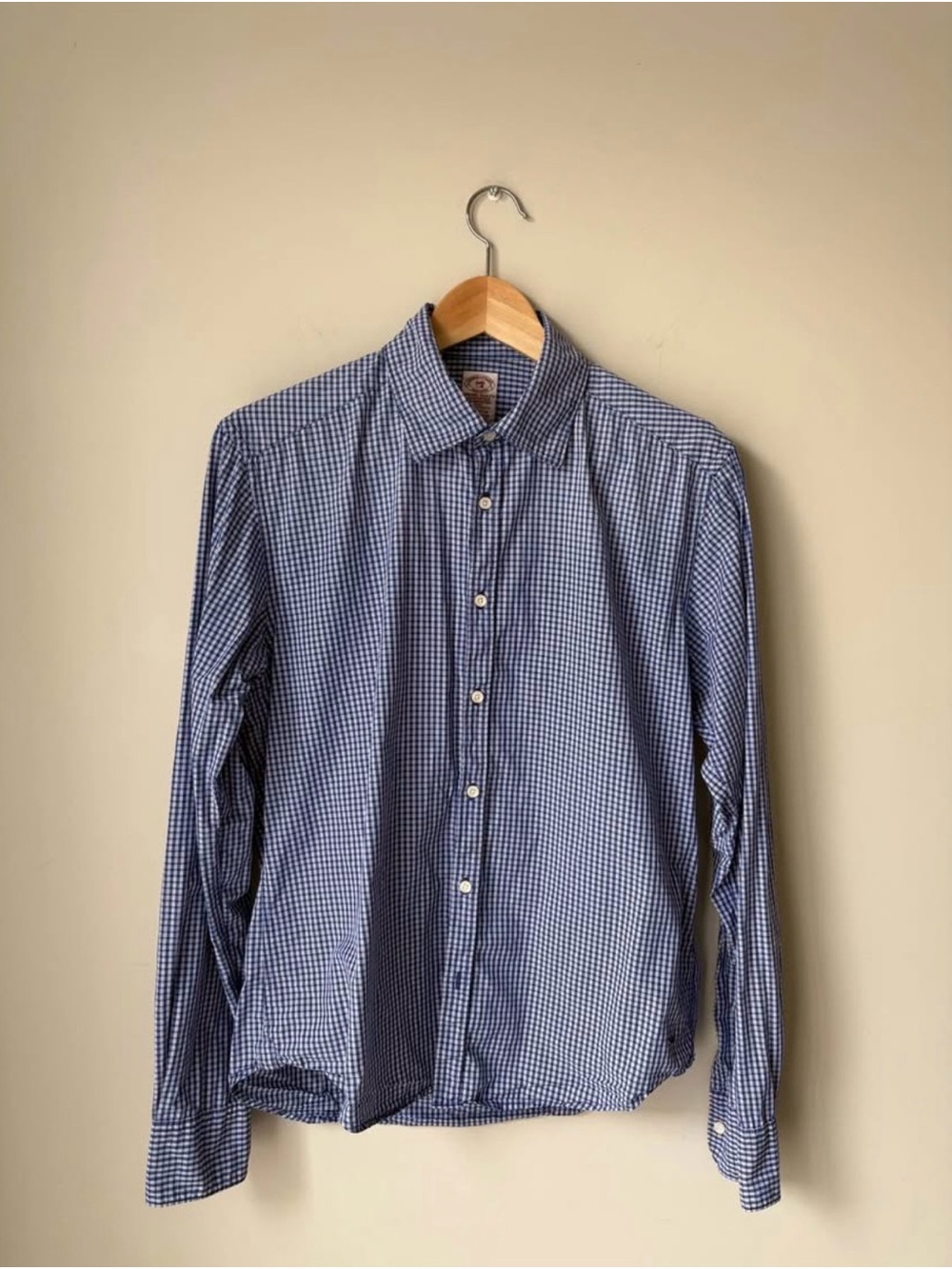 Men’s Scotch & Soda Blue Gingham Dress Shirt